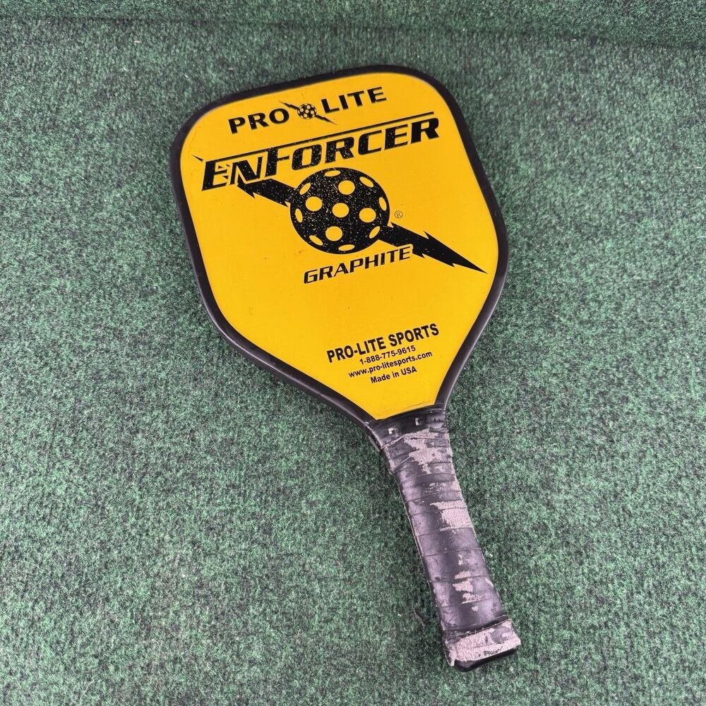 Pro-Lite Enforcer Graphite Pickleball Paddle – Black/yellow
